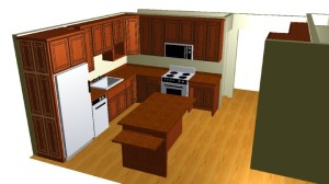Graphical Kitchen Remodel Design in Minneapolis